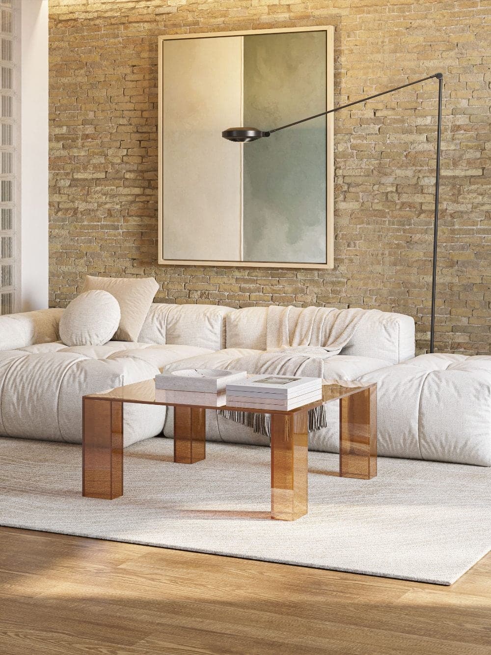 Mesa centro Marrón miniatura 4