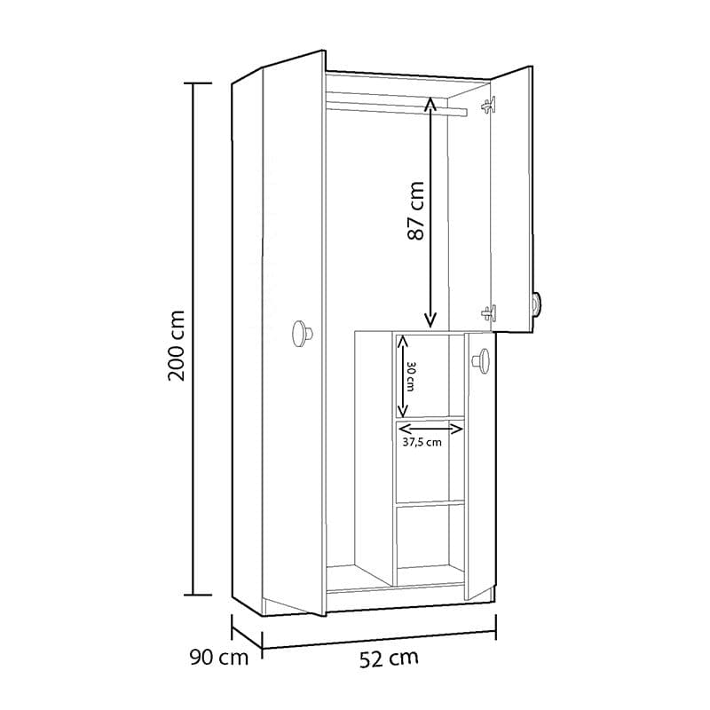 Armario 3 puertas Snuba miniatura 4
