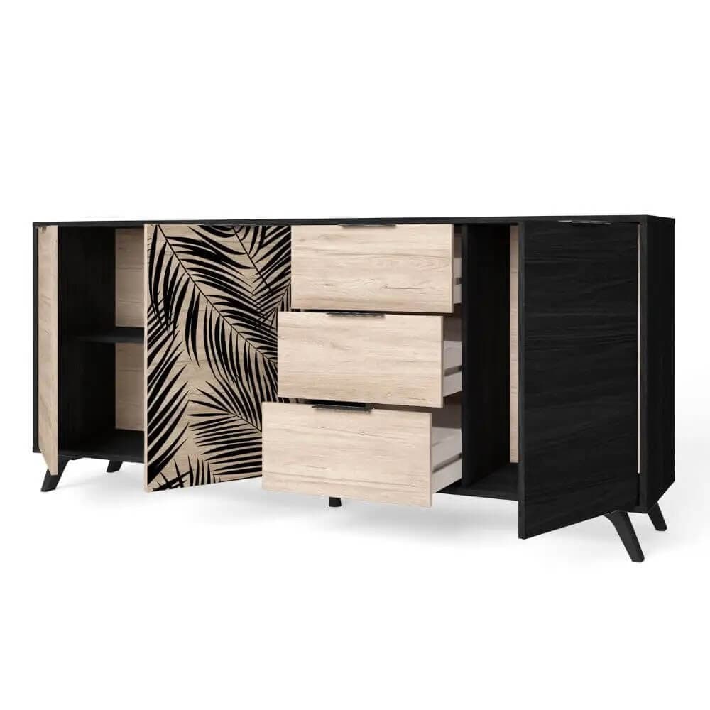 Aparador 3 puertas palmeras miniatura 2