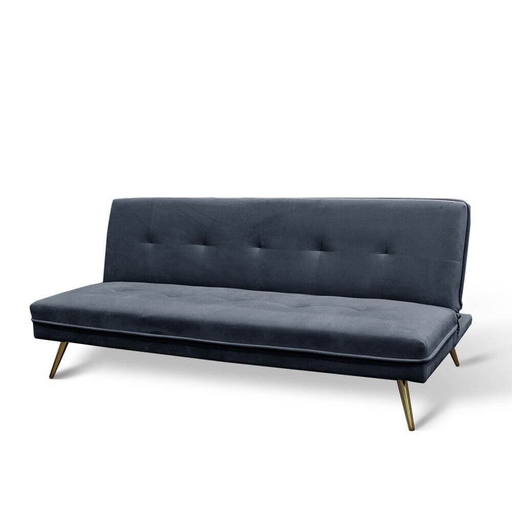 Sofá cama 180 cm de terciopelo miniatura 3