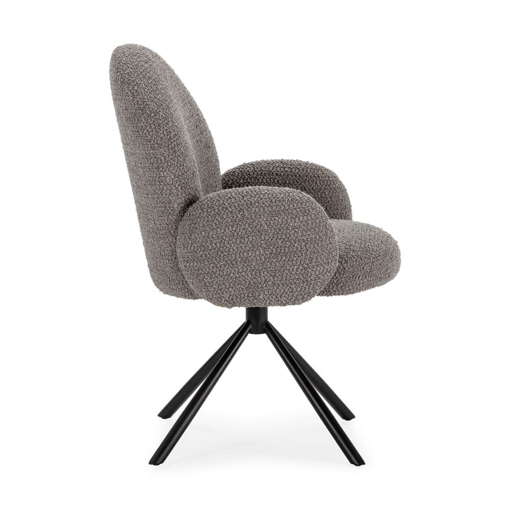 Sillón giratorio Daria gris claro miniatura 3