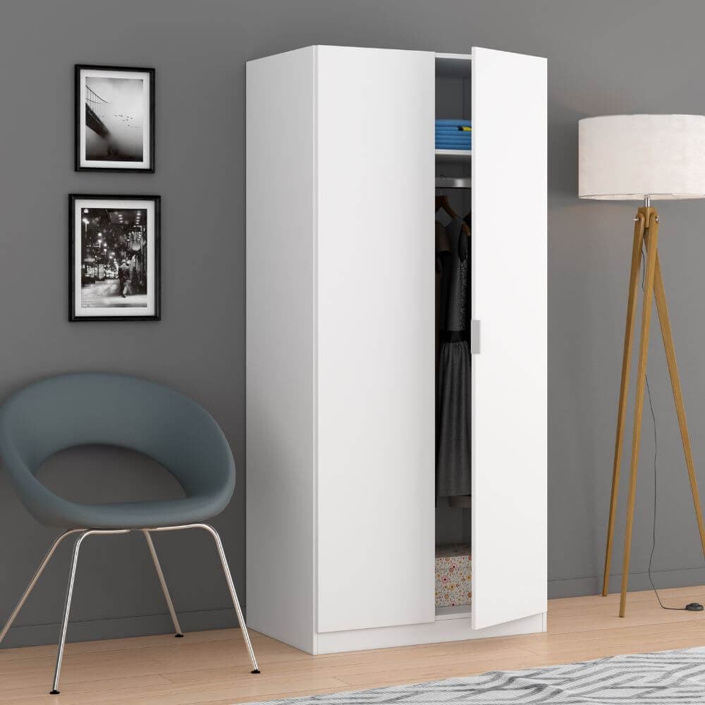 Armario con 2 puertas blanco