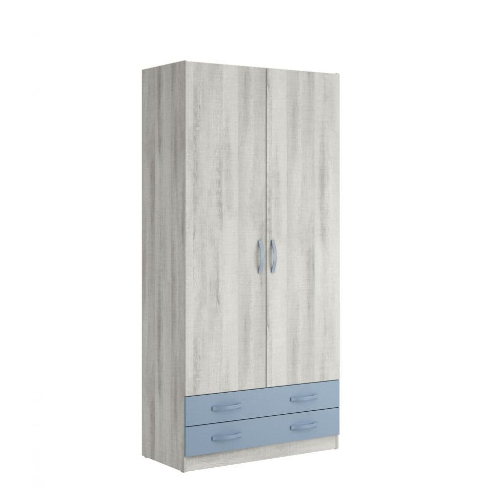 Armario De 2 Puertas y 2 Cajones Largos ( 100 Cm) Insideage