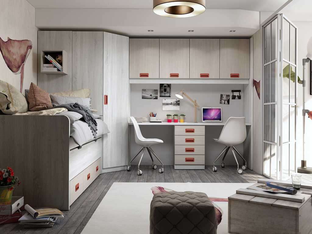 Composición de Dormitorio Juvenil Completa 103