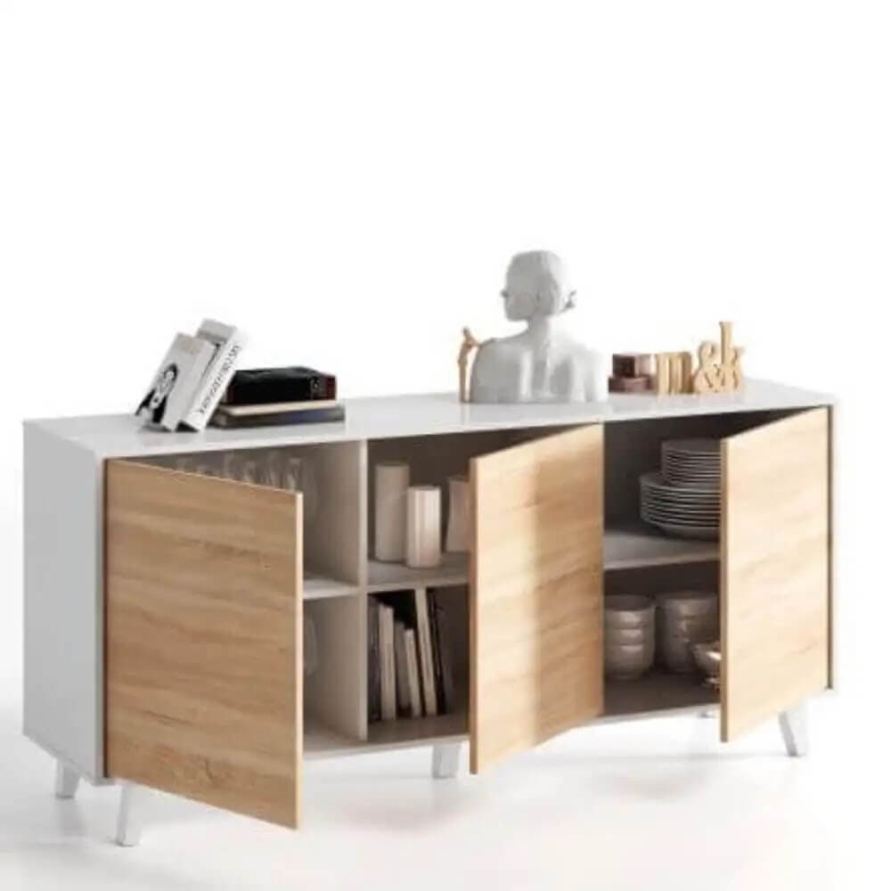 Aparador outlet 3 puertas Blanco miniatura 3