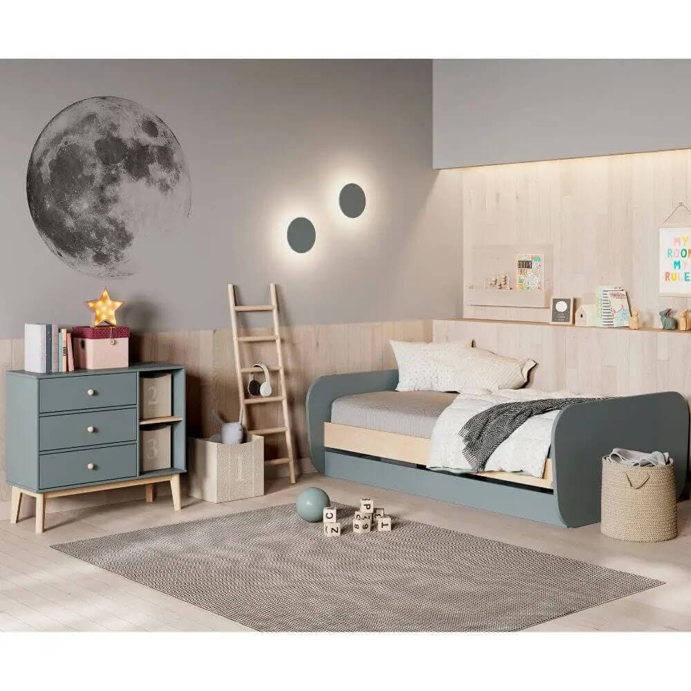 Cómoda de 3 cajones y 2 huecos miniatura 5