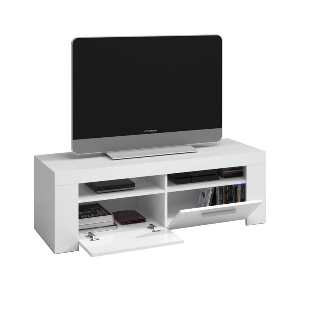 Mueble de televisión blanco 120 cm miniatura 3