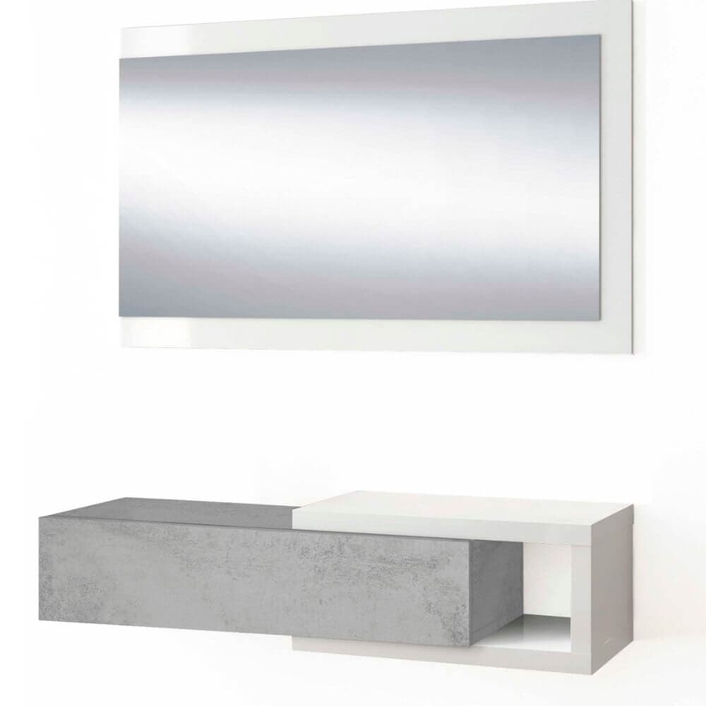 Recibidor de diseño con espejo miniatura 2