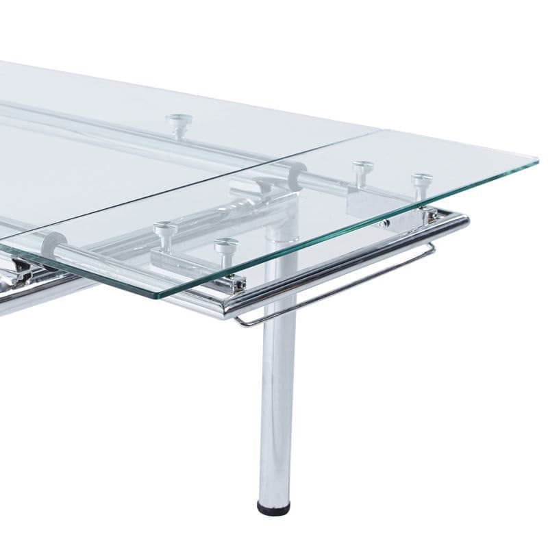 Mesa comedor extensible cristalina Evelin miniatura 4
