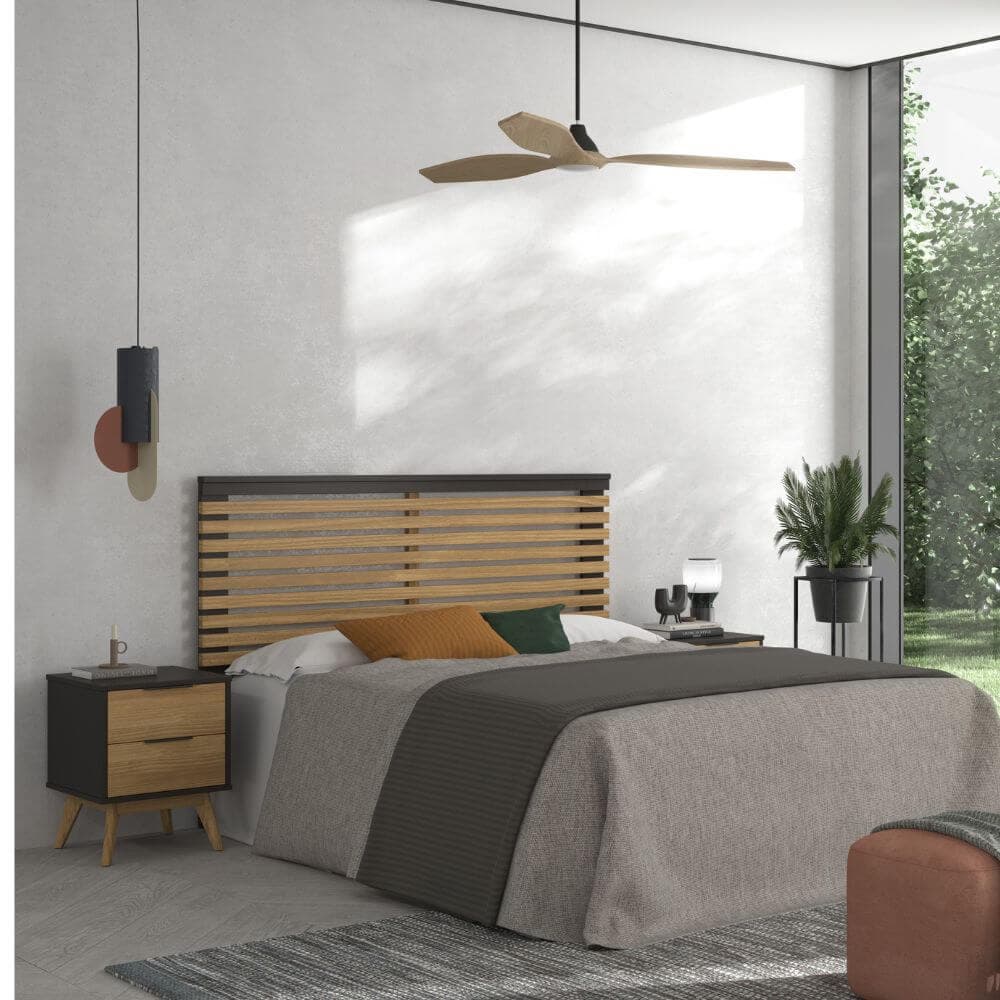 Cabecero con 2 mesitas lavis