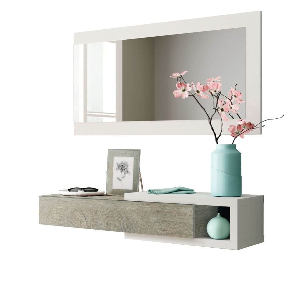 Recibidor diseño con espejo miniatura 2