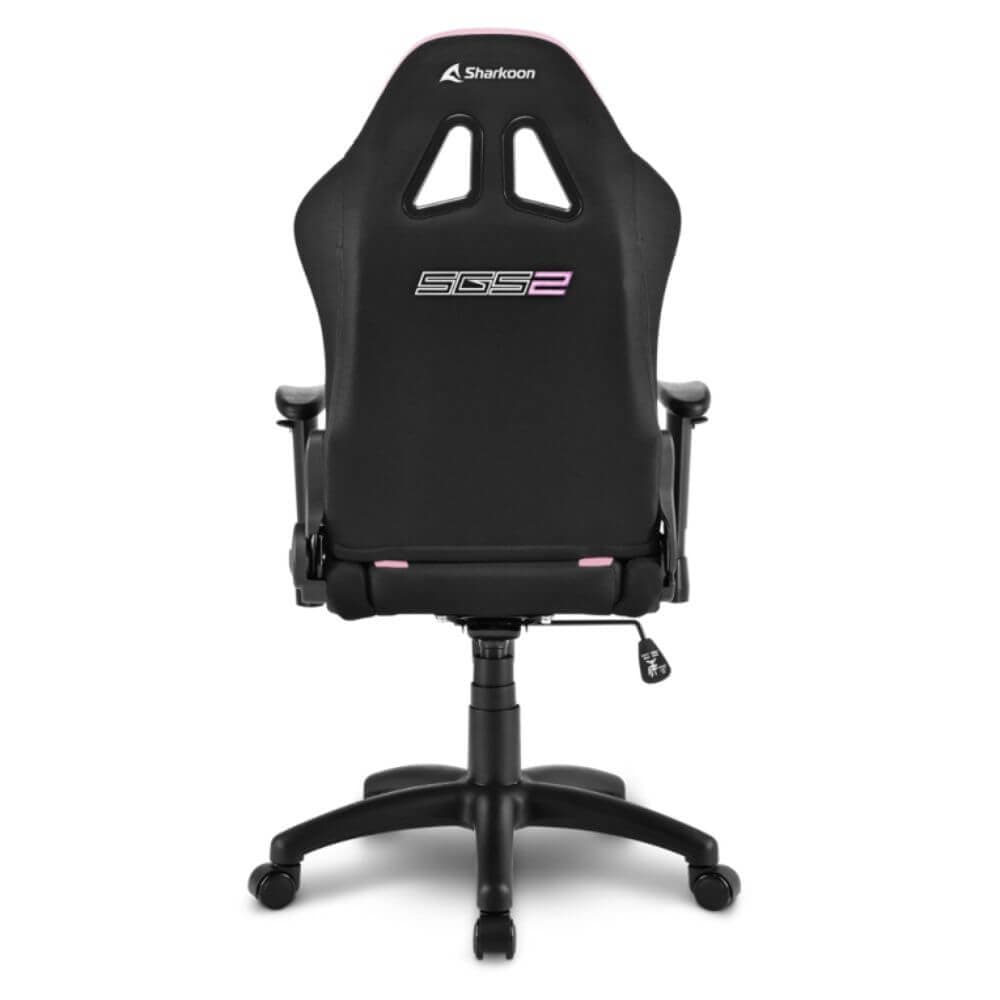 Silla gaming Sharkoon negra y rosa miniatura 8