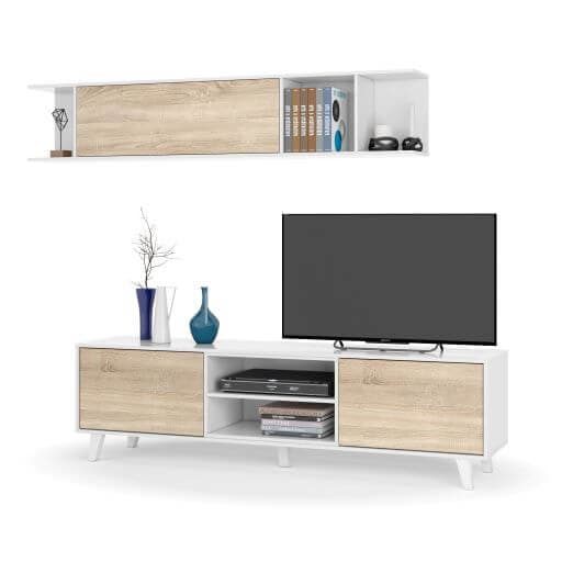 Mueble Tv 180 cm más estante 180 cm