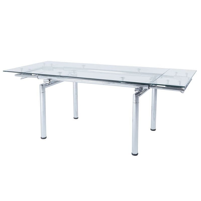 Mesa comedor extensible cristalina Evelin miniatura 2