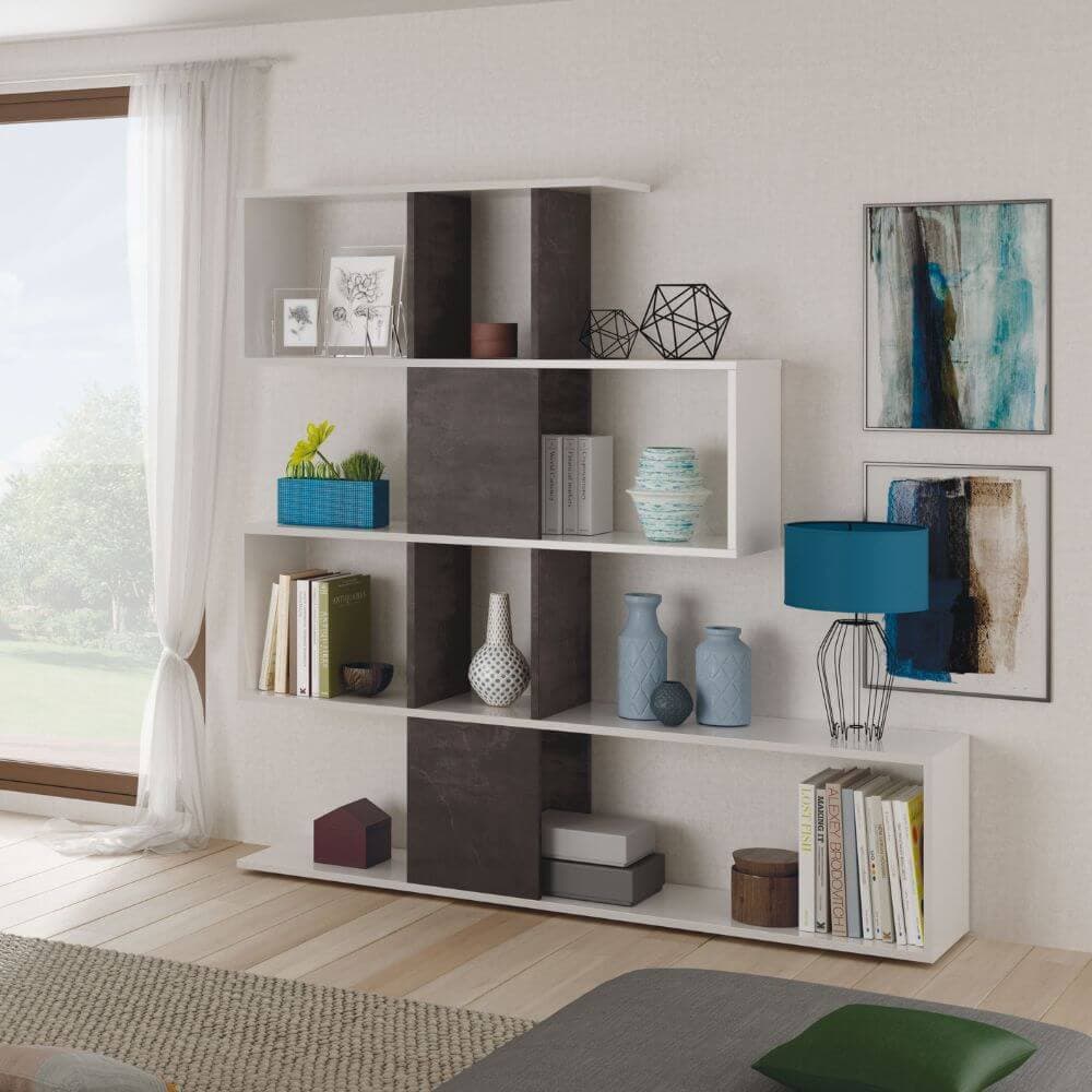 Estantería Zig-Zag Negra miniatura 4