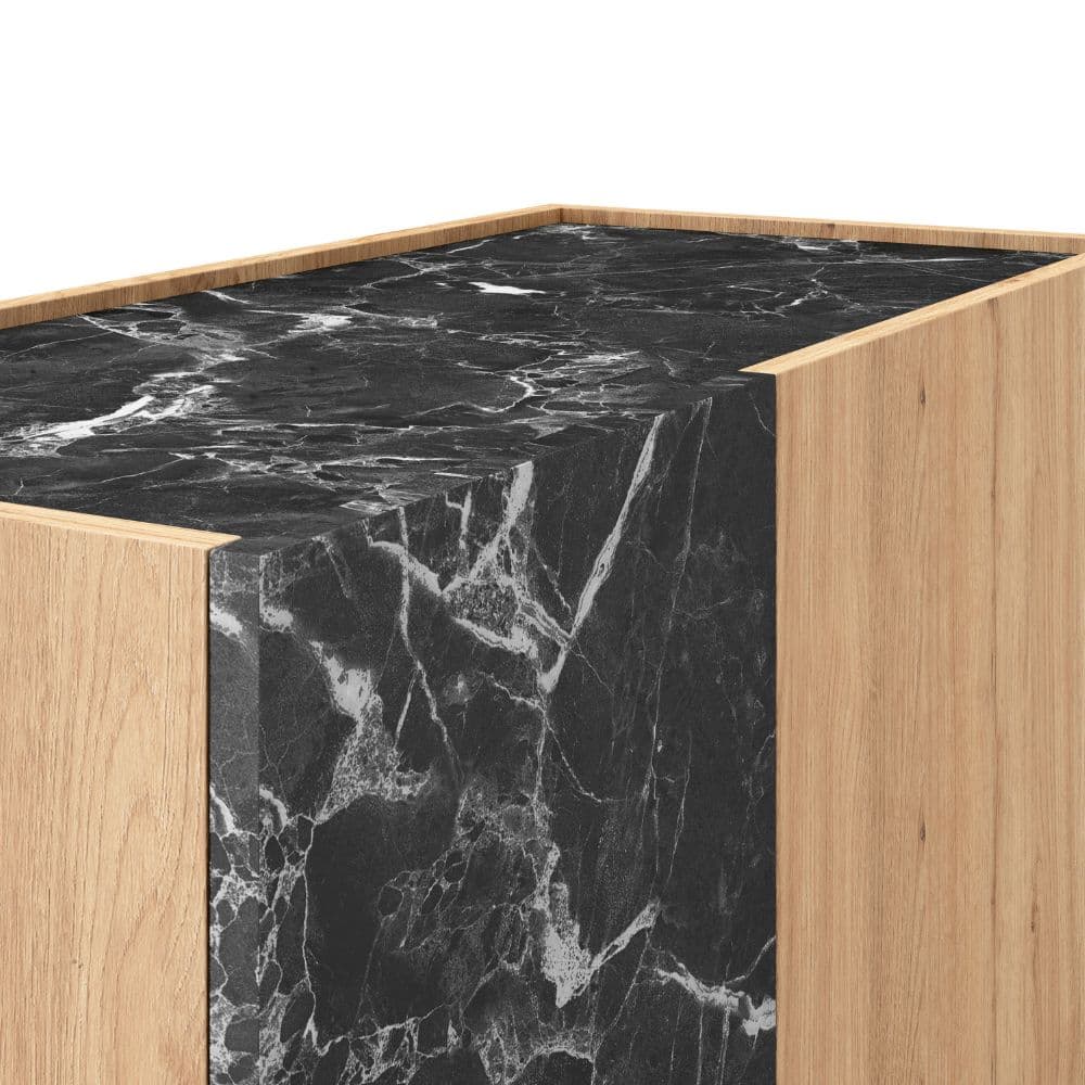 Aparador alto efecto mármol miniatura 3