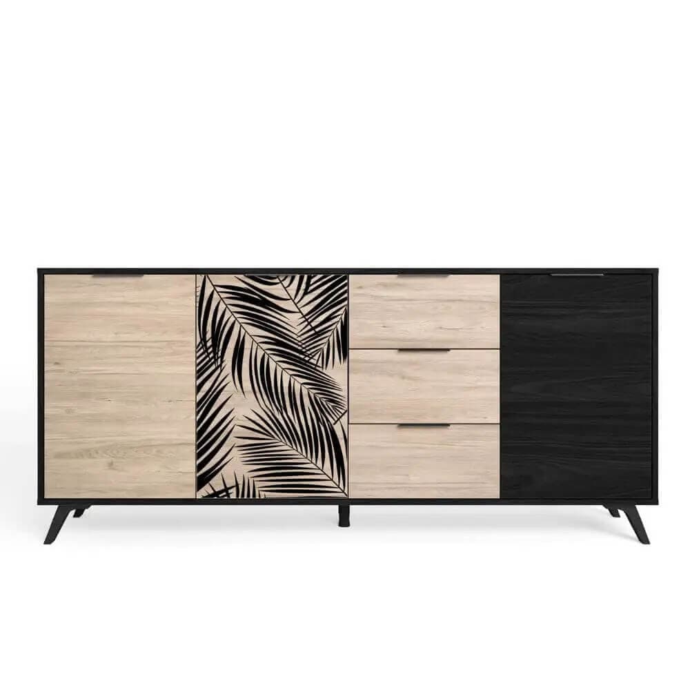 Aparador 3 puertas palmeras