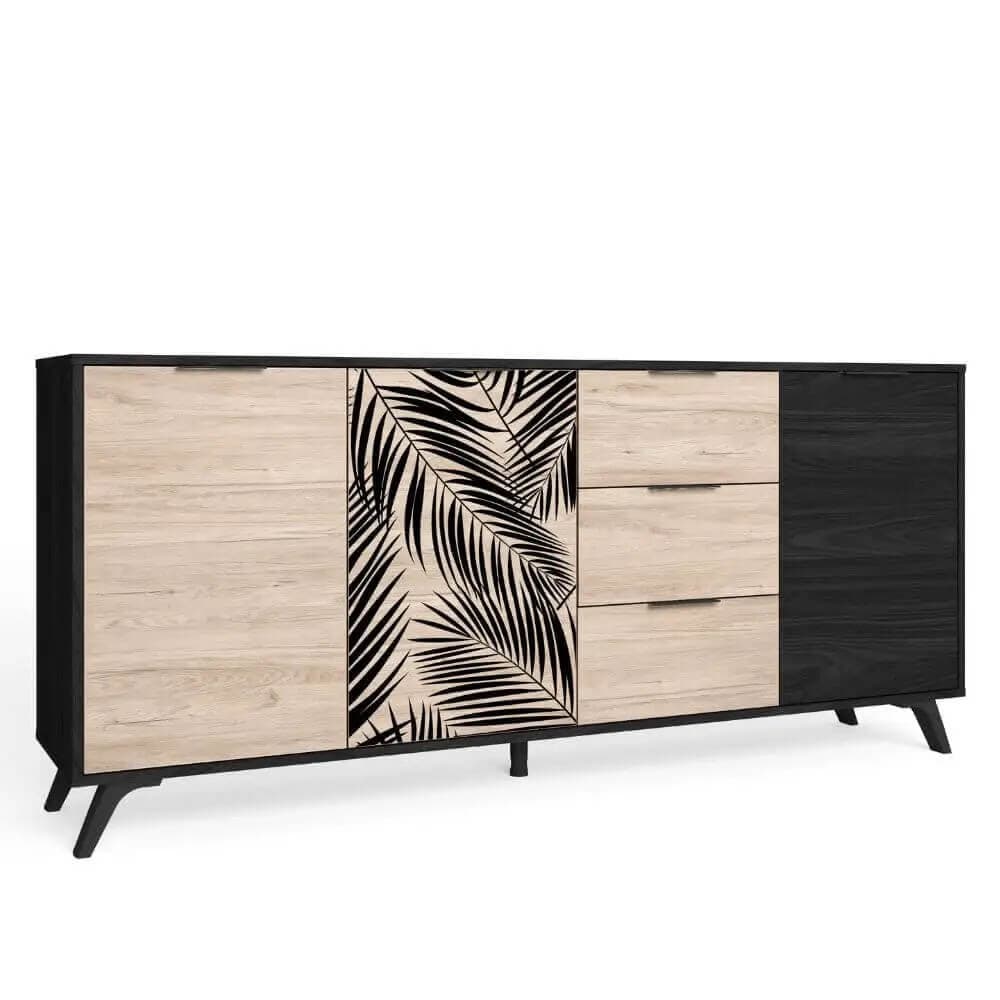 Aparador 3 puertas palmeras miniatura 5