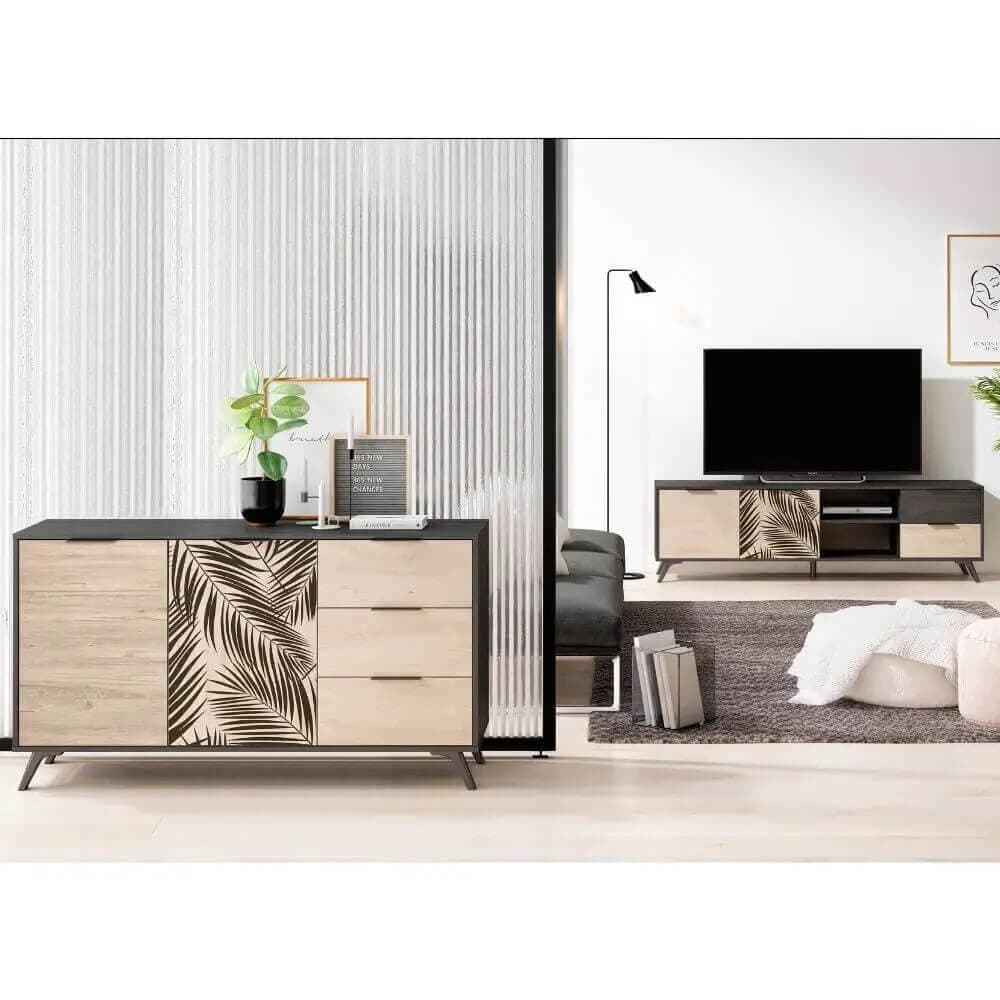 Aparador de 2 puertas palmeras miniatura 5