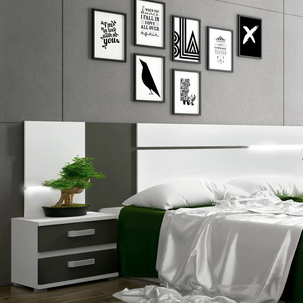 Cabecero más mesitas Daphne miniatura 3