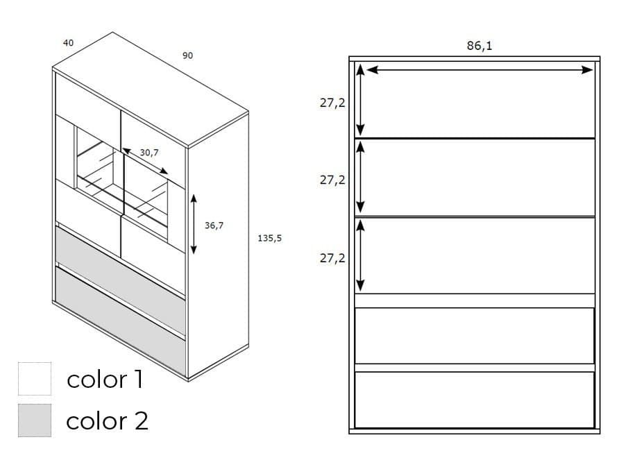 VITRINA ROBLE / EBONY 34 miniatura 4