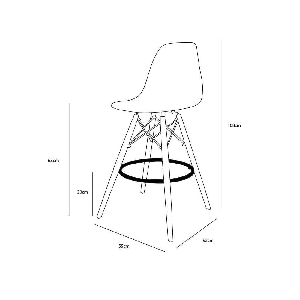 Taburete outlet negro miniatura 5