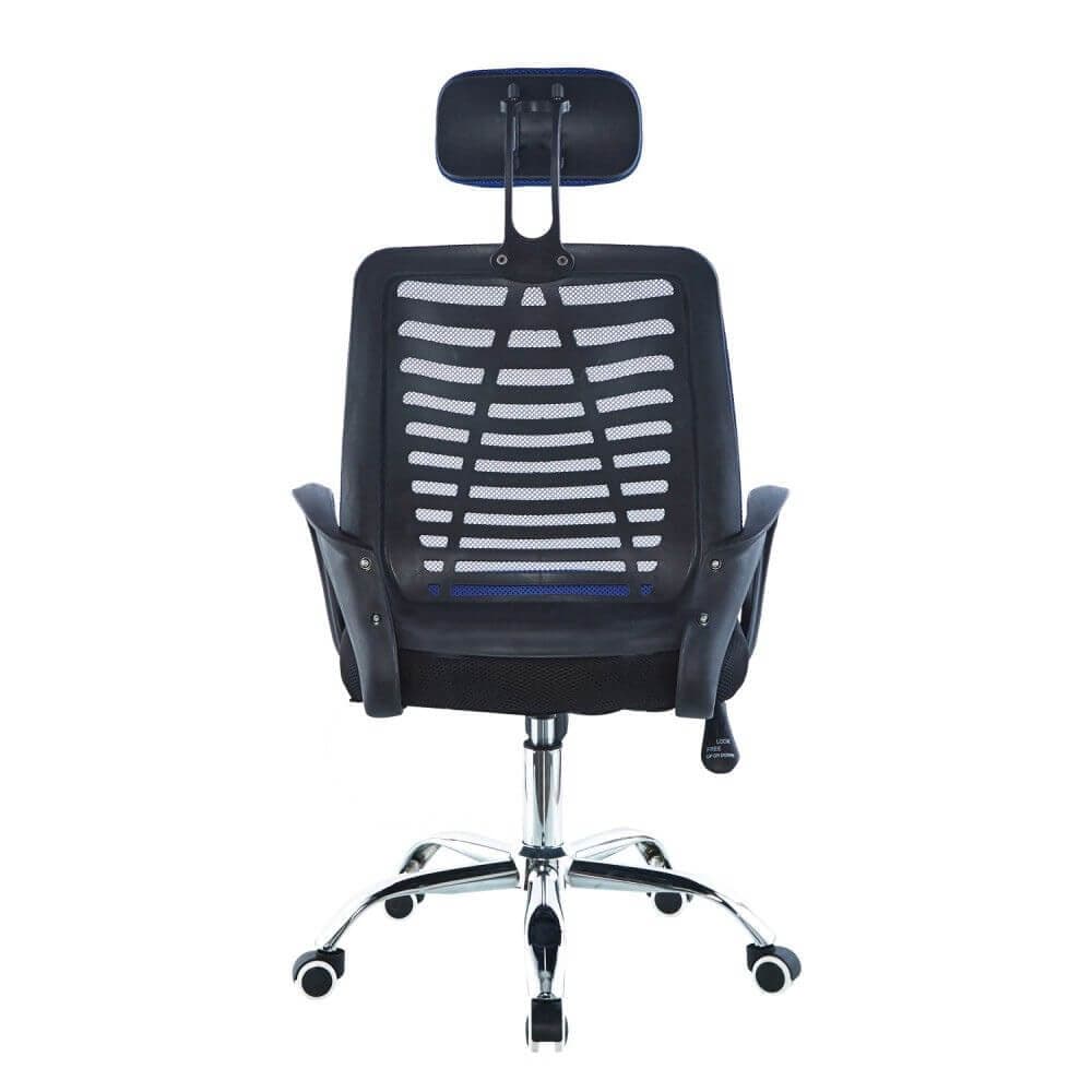 Silla de escritorio azul miniatura 3