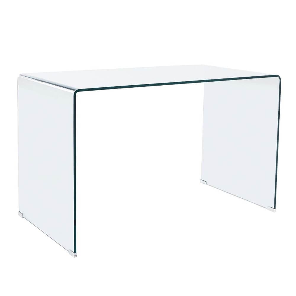 Mesa de estudio de cristal transparente Nothfade miniatura 2