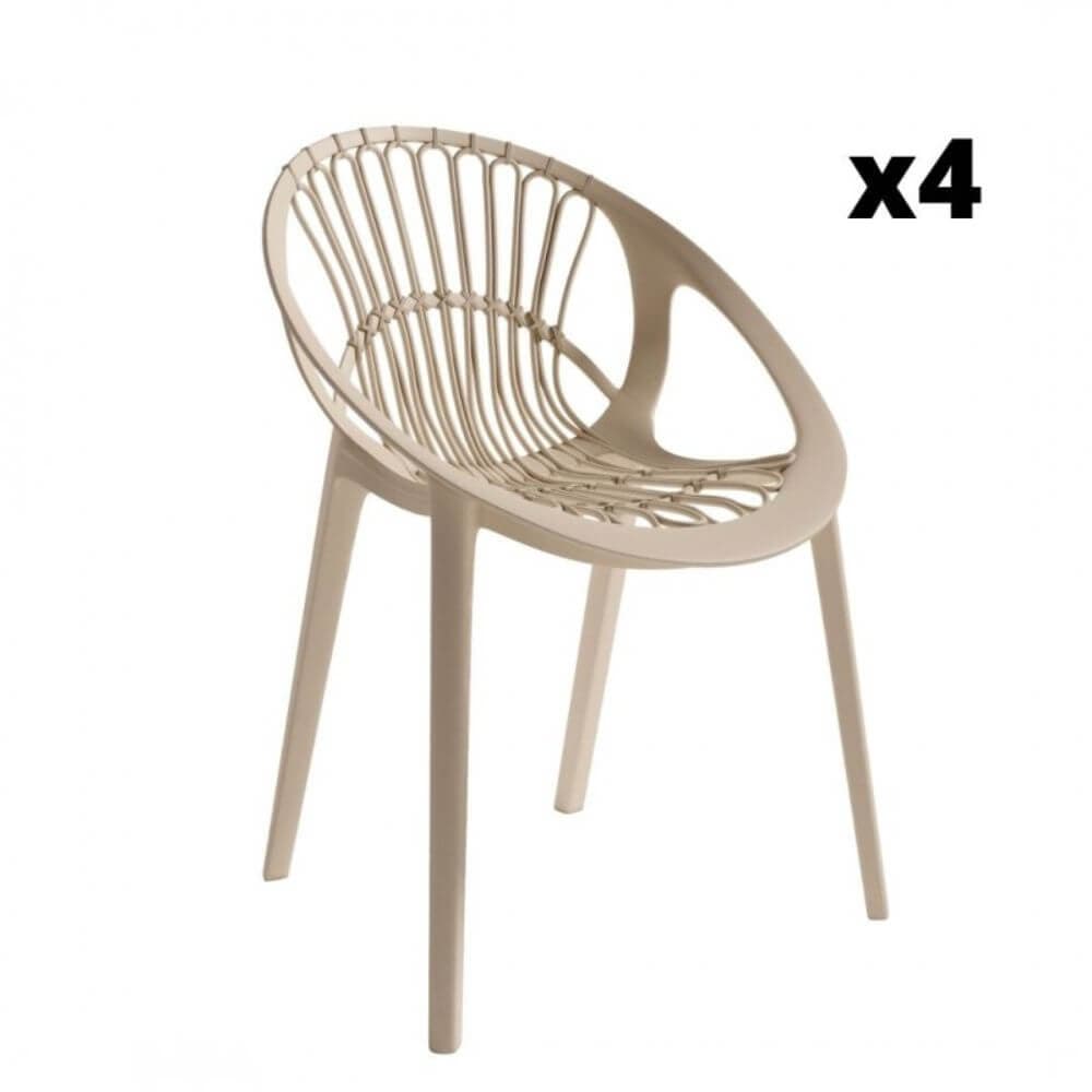 Pack de 4 Sillas Ibiza miniatura 4