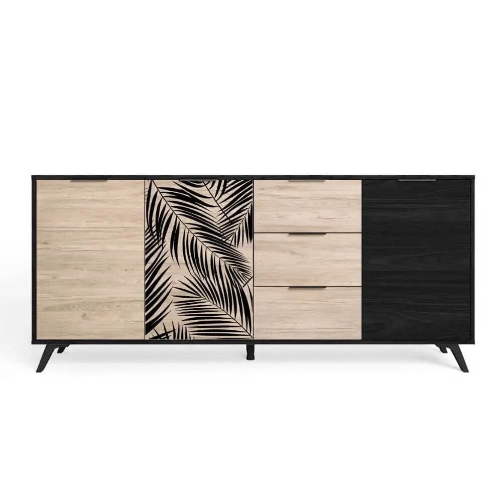 Aparador 3 puertas palmeras miniatura 4