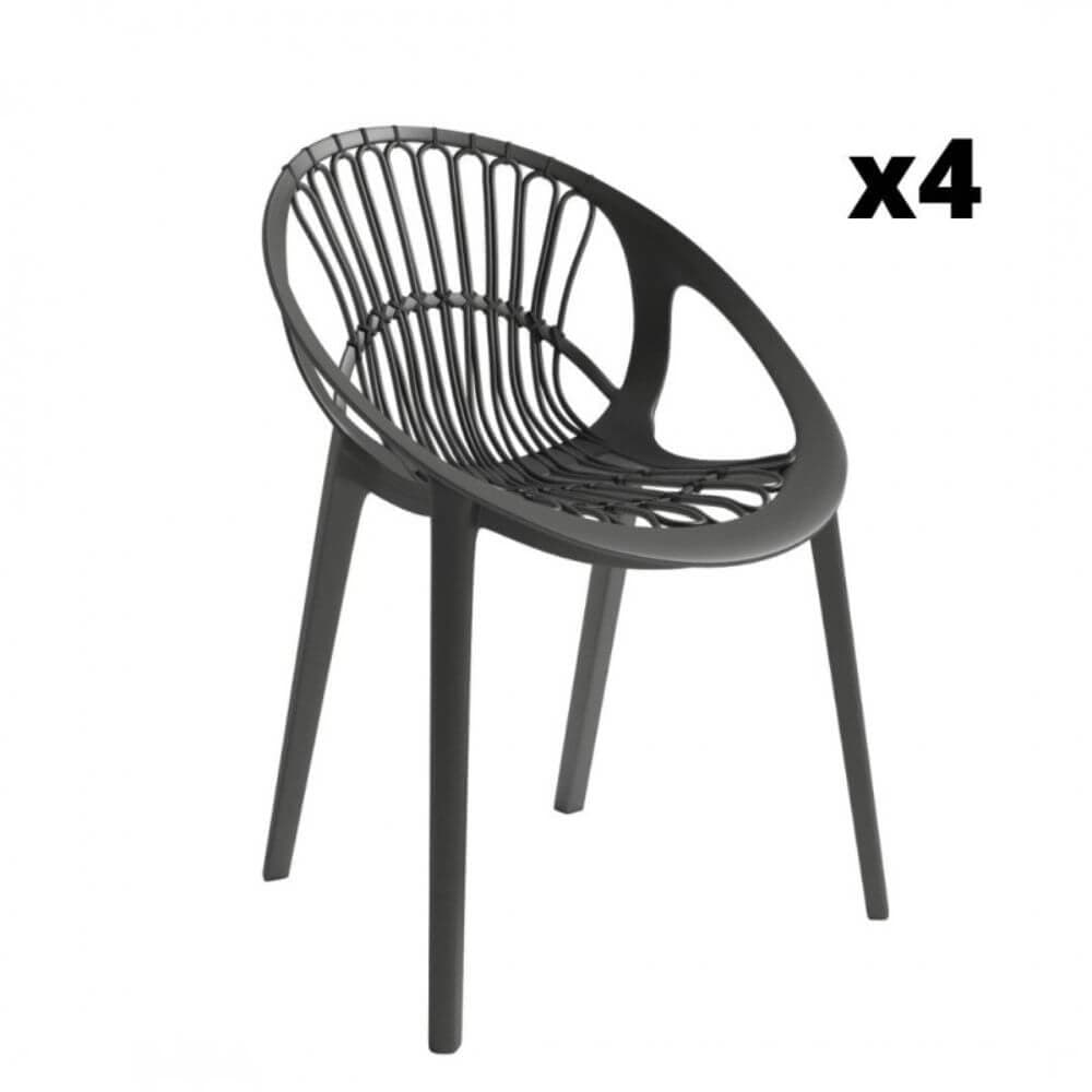 Pack de 4 Sillas Ibiza miniatura 5