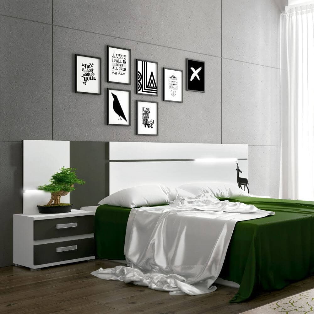 Cabecero más mesitas Daphne miniatura 4