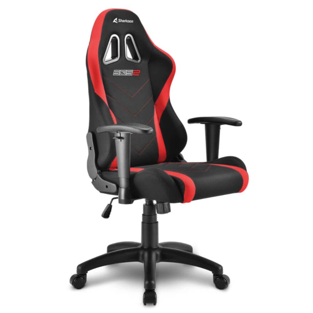 Silla gaming Sharkoon negra y roja miniatura 3