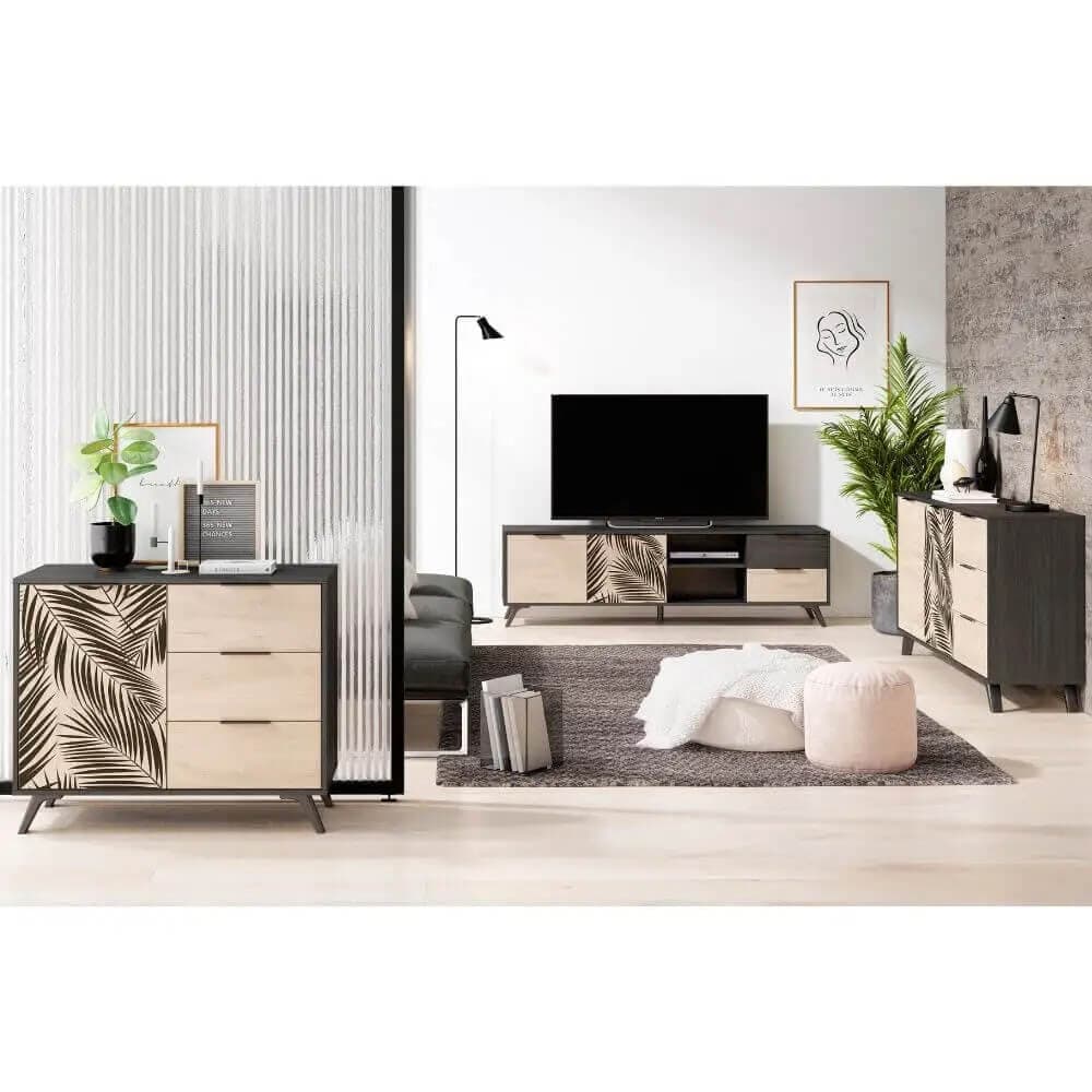 Aparador de 2 puertas palmeras miniatura 4