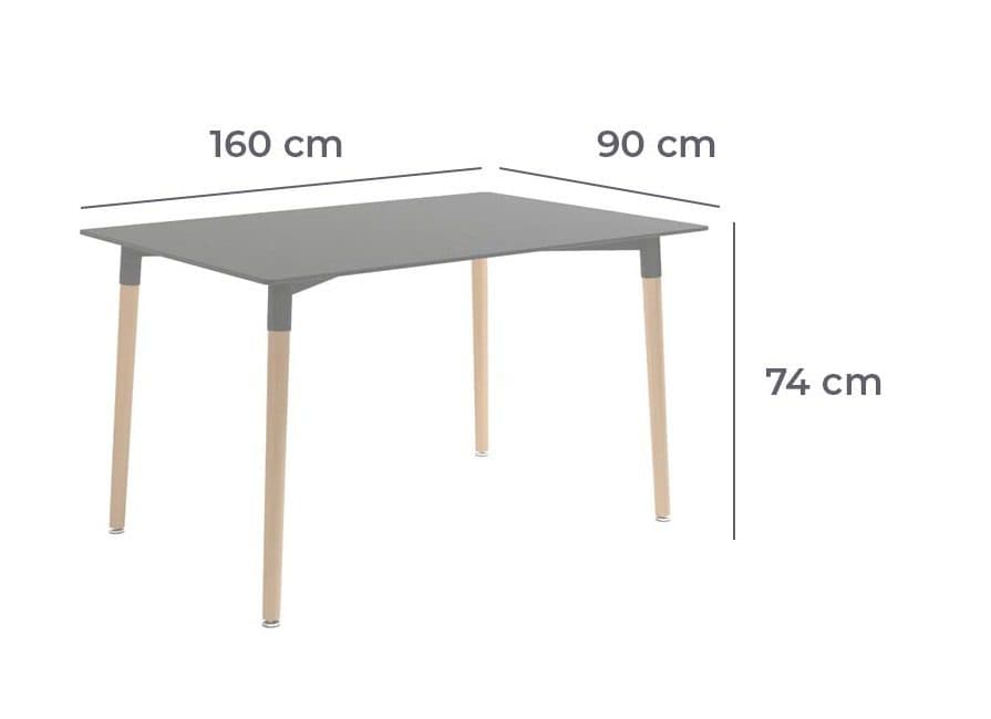 Mesa de Comedor Bela Swan miniatura 8