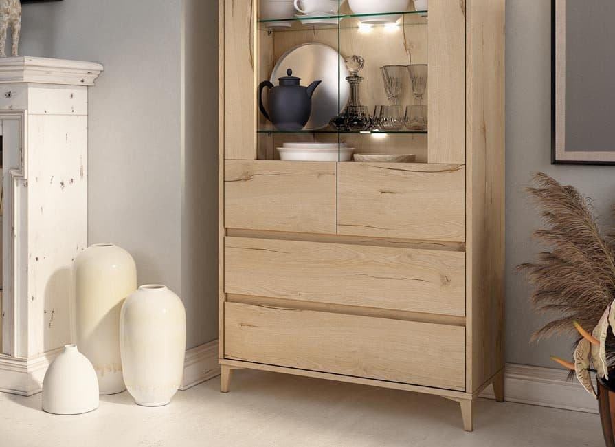 Vitrina Roble con leds 31 miniatura 2