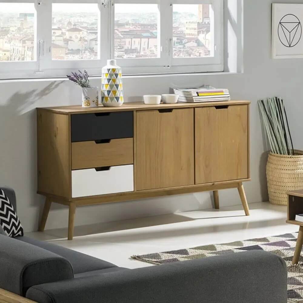 Aparador de 3 colores