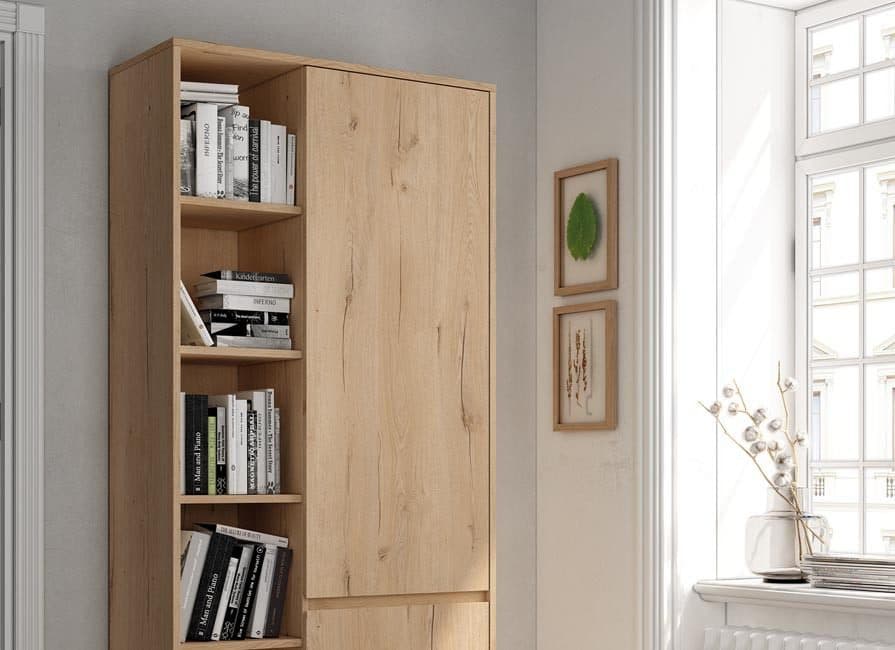 Módulo Estantería Roble 38 miniatura 3