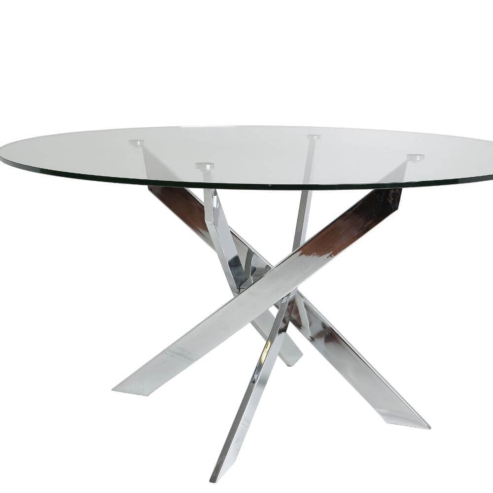 Mesa redonda cristal templado miniatura 2