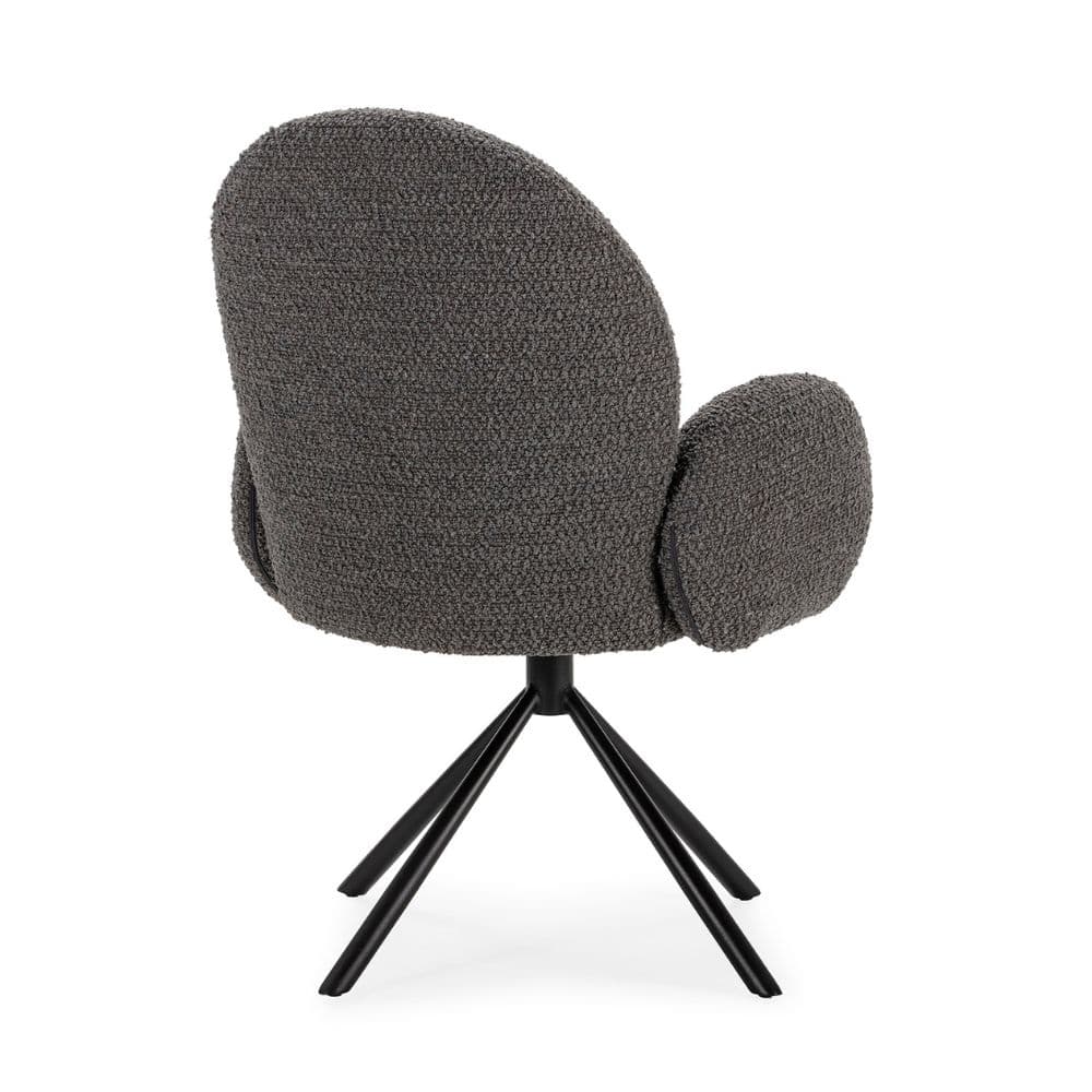 Sillón giratorio Daria gris oscuro miniatura 6