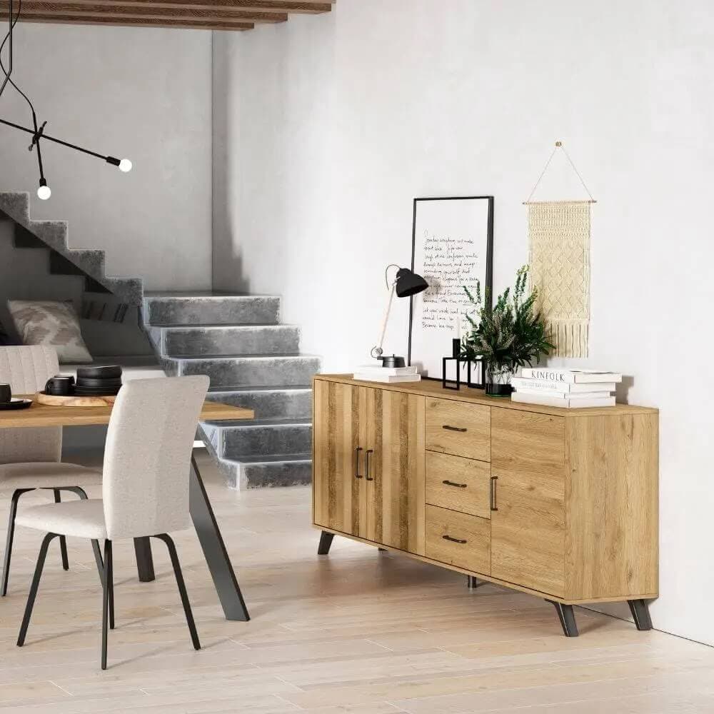 Aparador de 3 puertas 180,5 cm