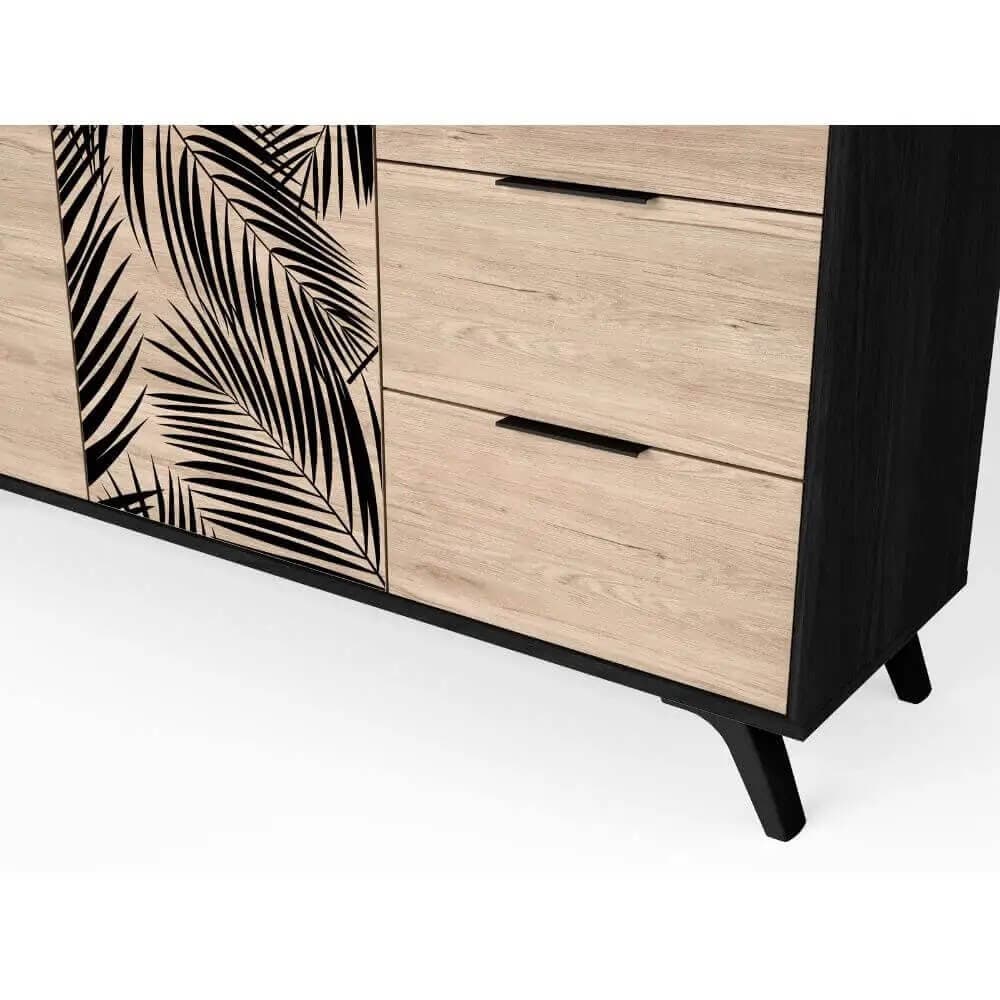 Aparador de 2 puertas palmeras miniatura 3