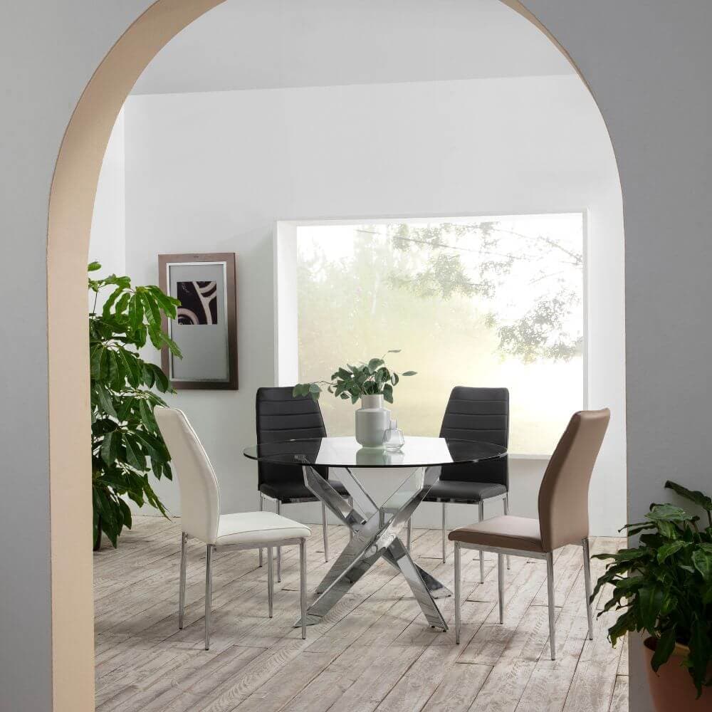 Mesa redonda cristal templado miniatura 3