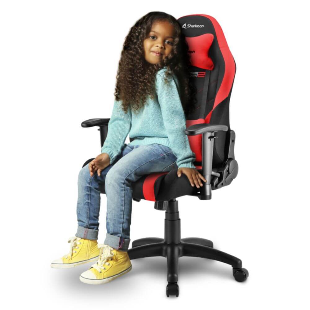 Silla gaming Sharkoon negra y roja miniatura 4