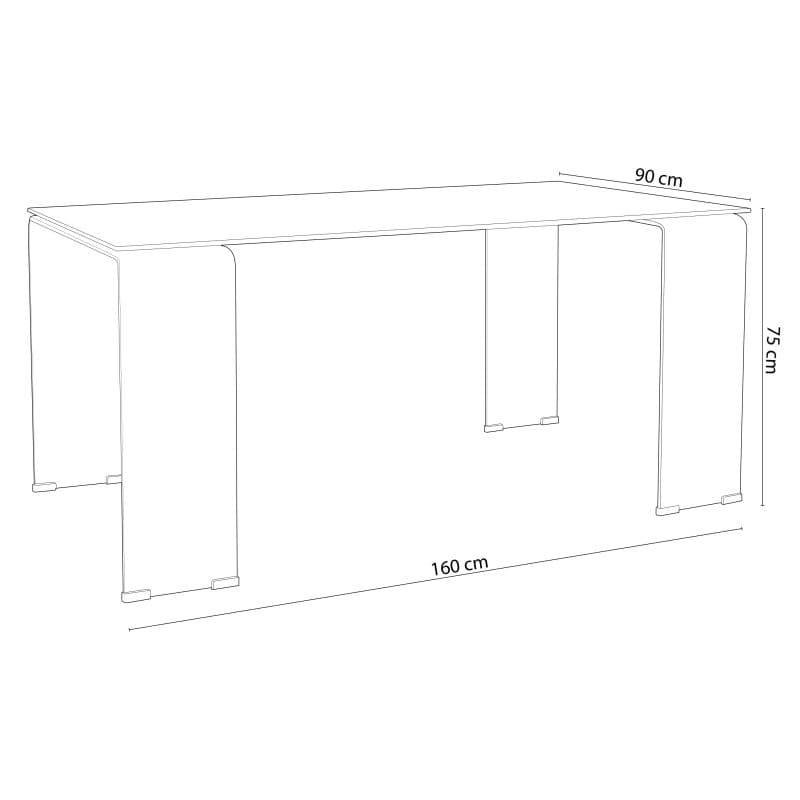 Mesa comedor transparente Nadal miniatura 4