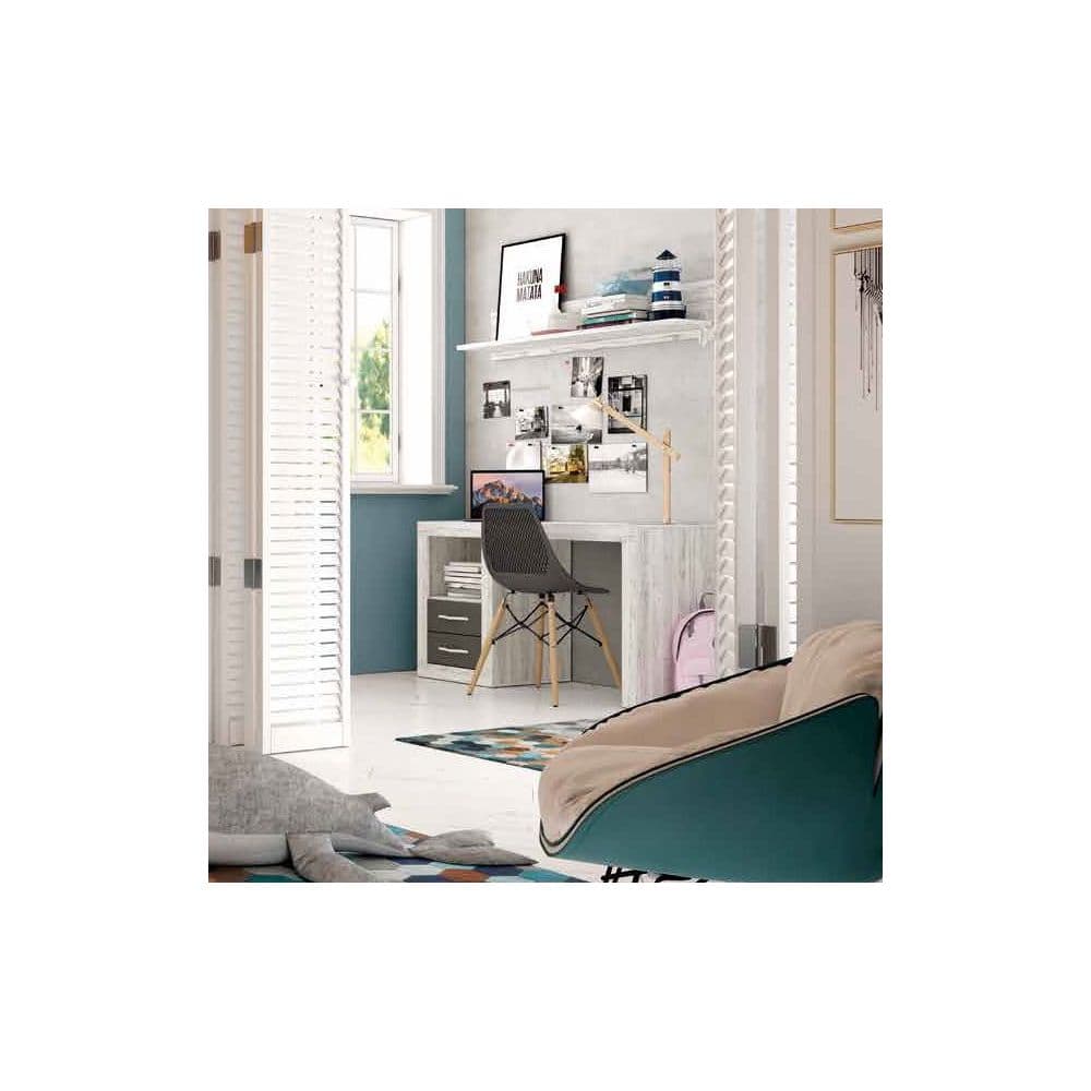 Mesa De Estudio Con Cajonera 2 Cajones Nowreality