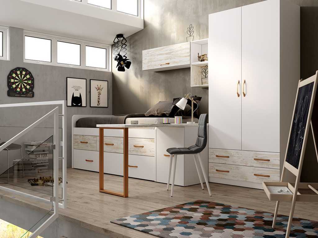 Composición de Dormitorio Juvenil Completa 112
