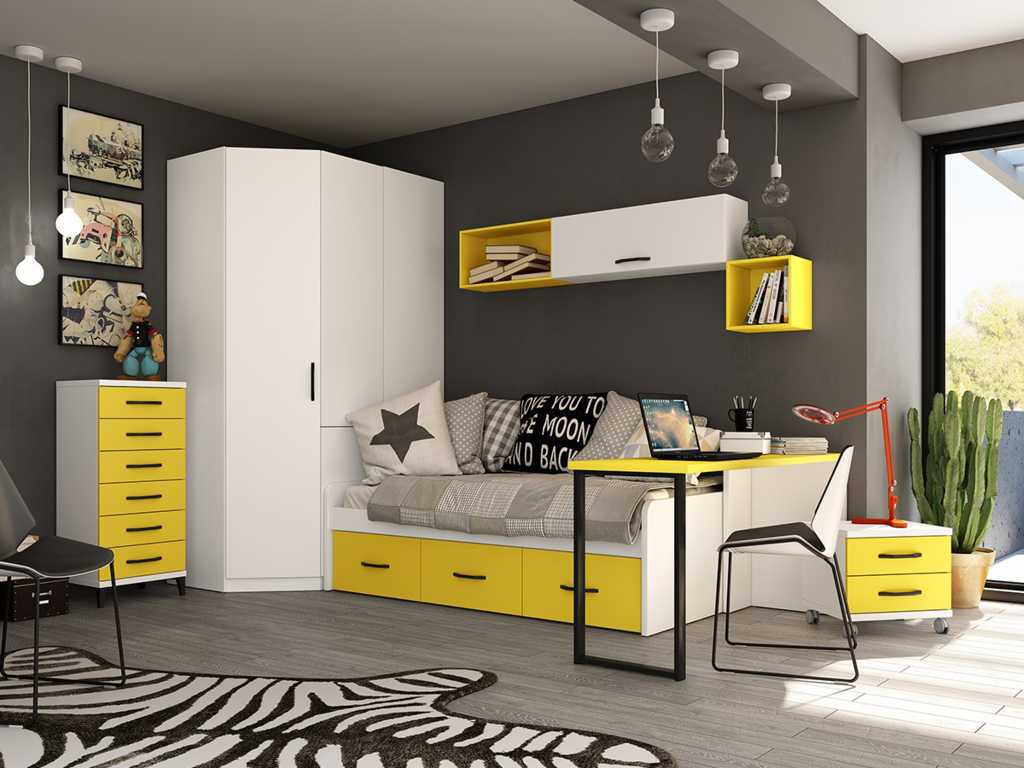 Composición de Dormitorio Juvenil Completa 121