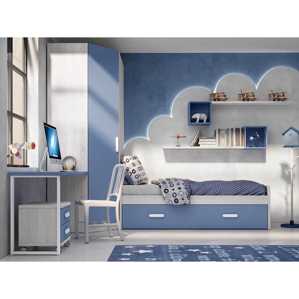 Composición de Dormitorio Juvenil Completa 122