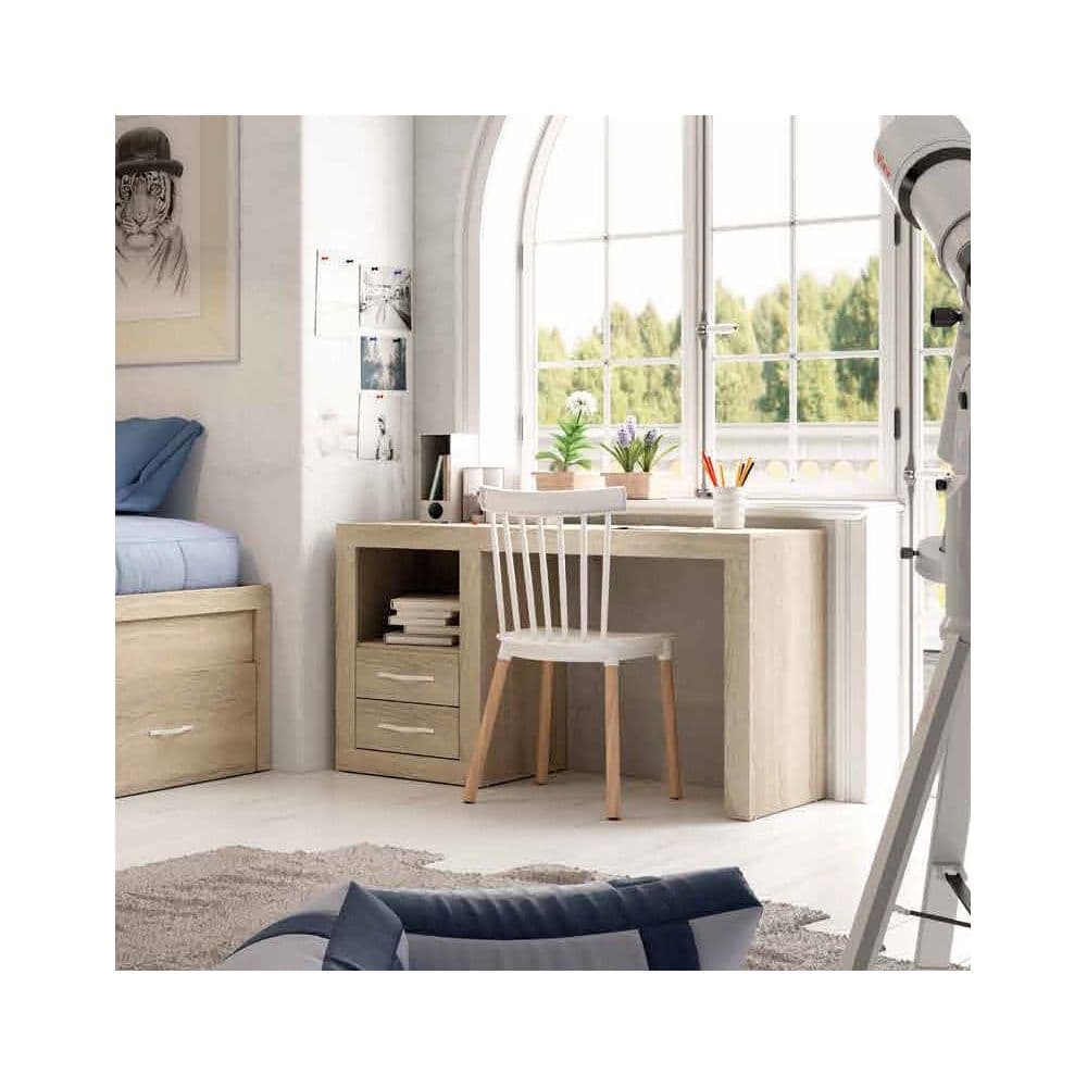 Mesa De Estudio Con Cajonera 2 Cajones Matrix